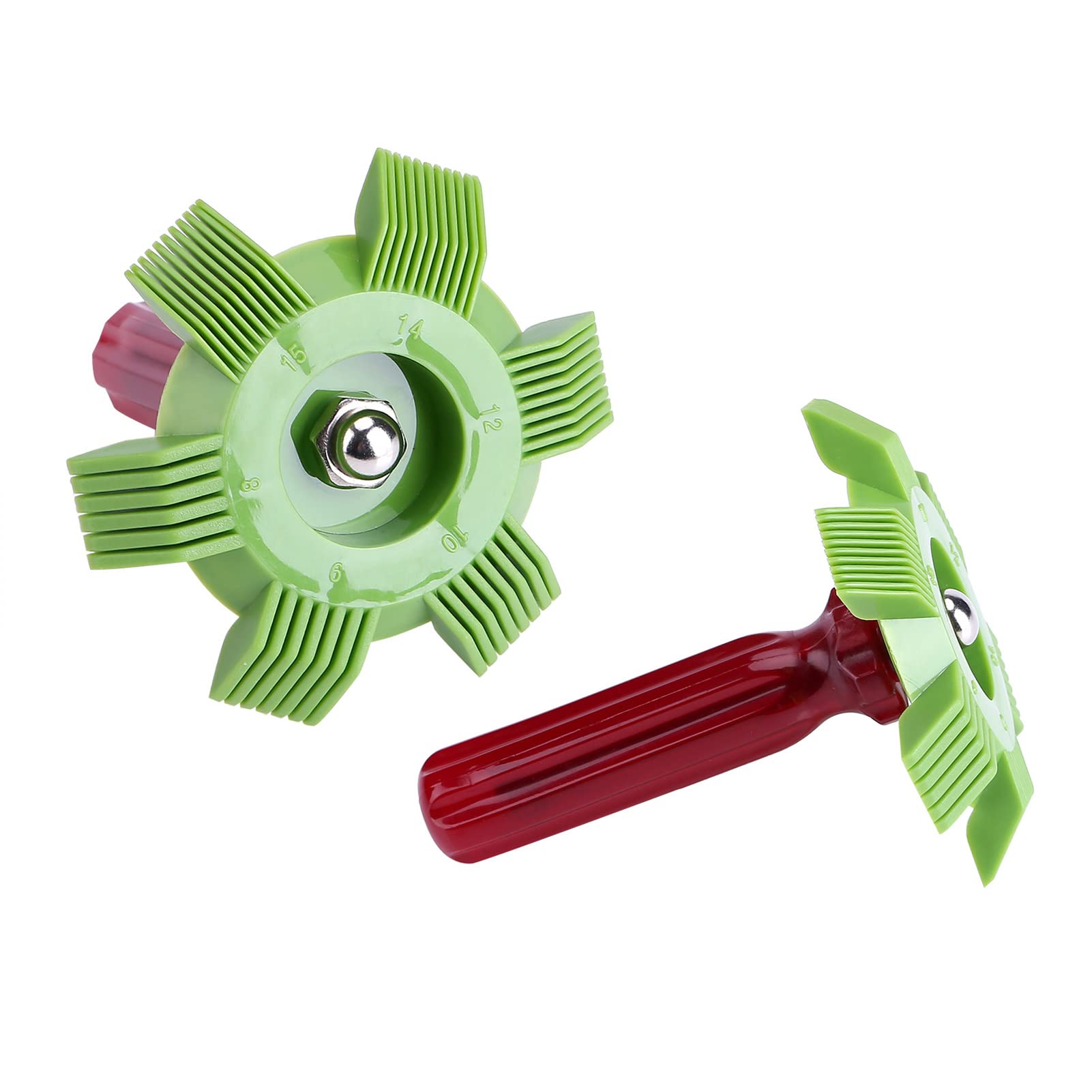 Tbest Pettine a Pinna C, Set di Pettini a Pinna per Condizionatore d'Aria, Pulizia del Radiatore Dell'auto, Strumento per Raddrizzatore Bobina AC