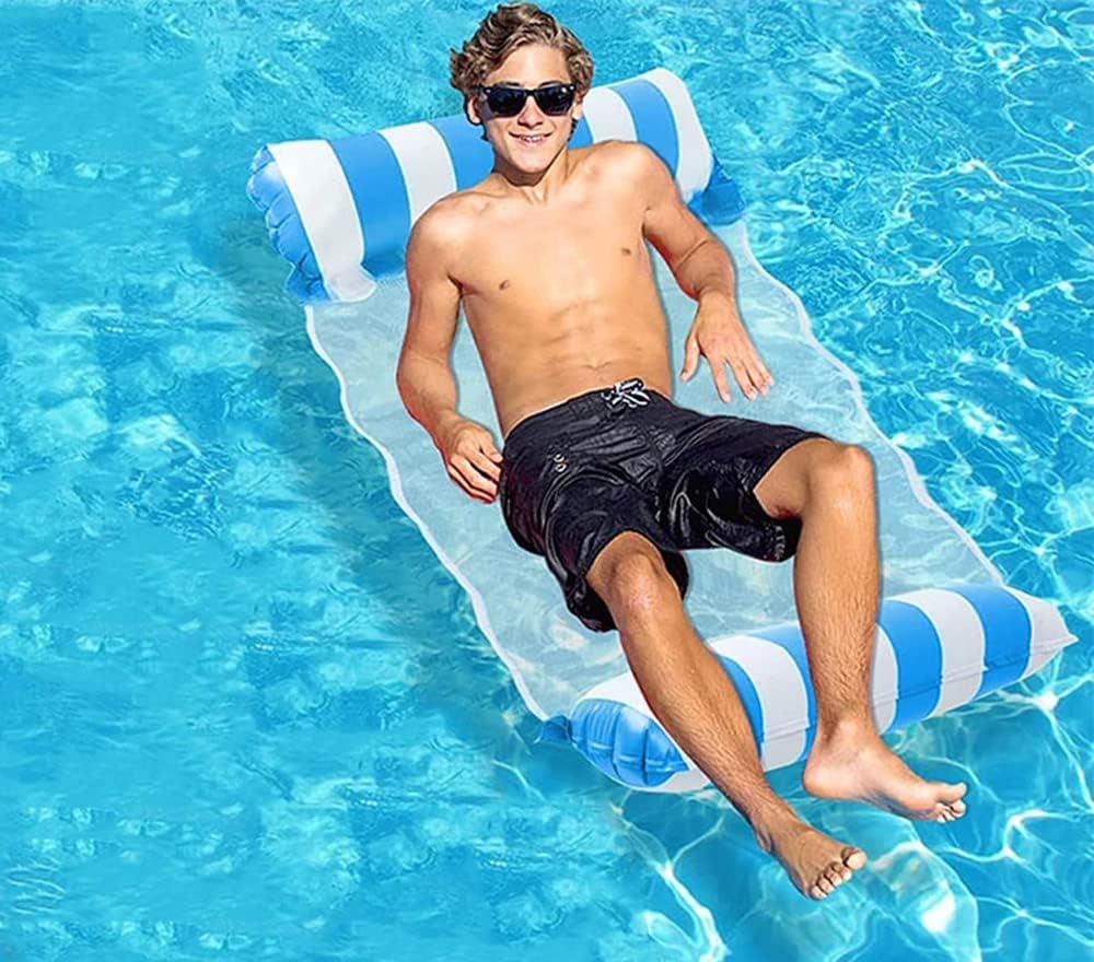 TADAE 1 Pack Inflatable Pool Float Water Hammock Swimming Pool Float