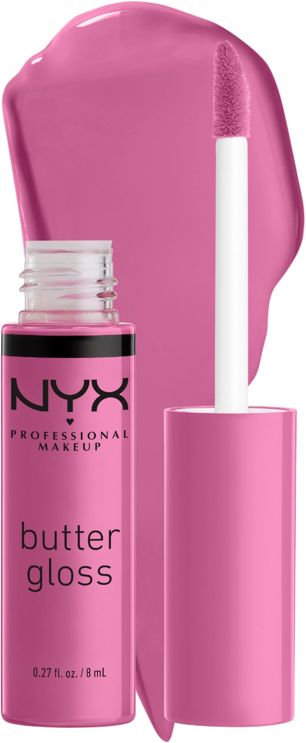 Butter Gloss, Non-Sticky Lip Gloss - Merengue (Pink Lilac)