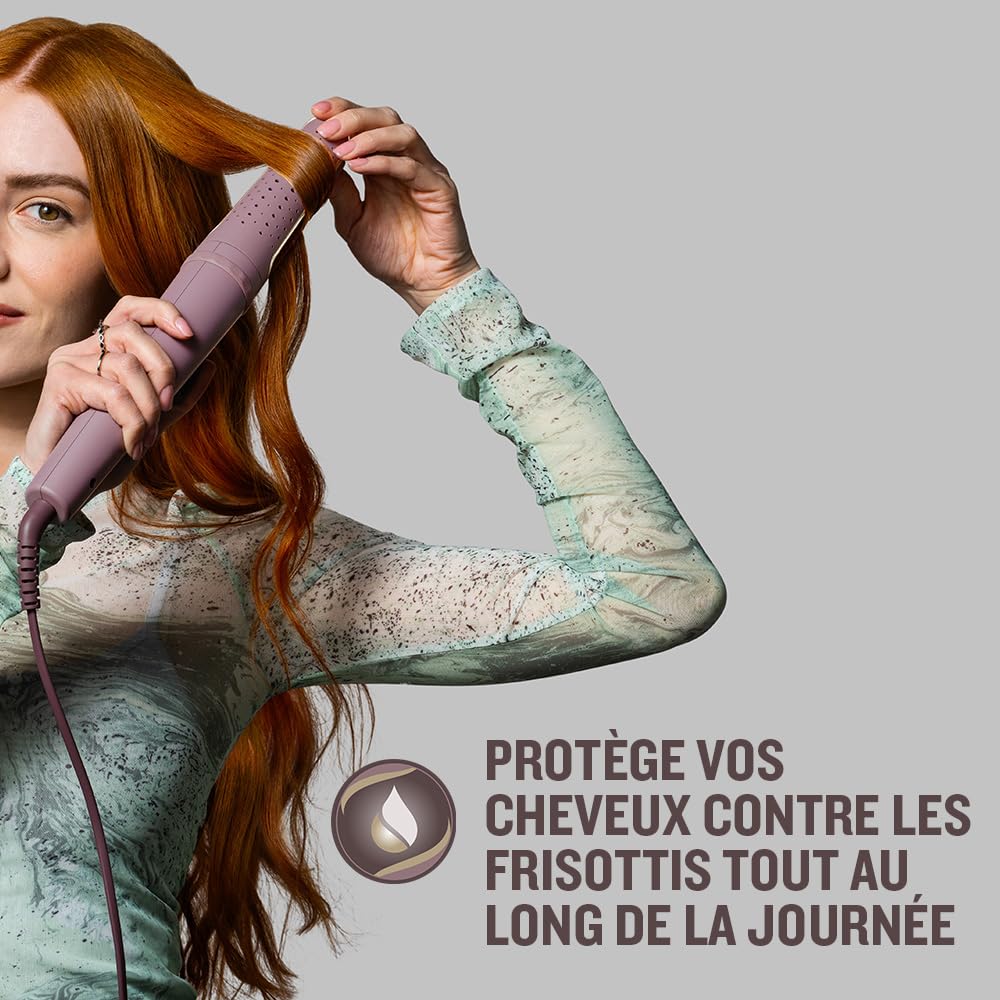 Remington AirVive Boucleur à cheveux Fer à boucler rotatif Technologie Ionic Air : boucles de longue durée revêtement ultra-céramique de haute qualité avec micro-actifs,écran LED 160-210°C - CI8930