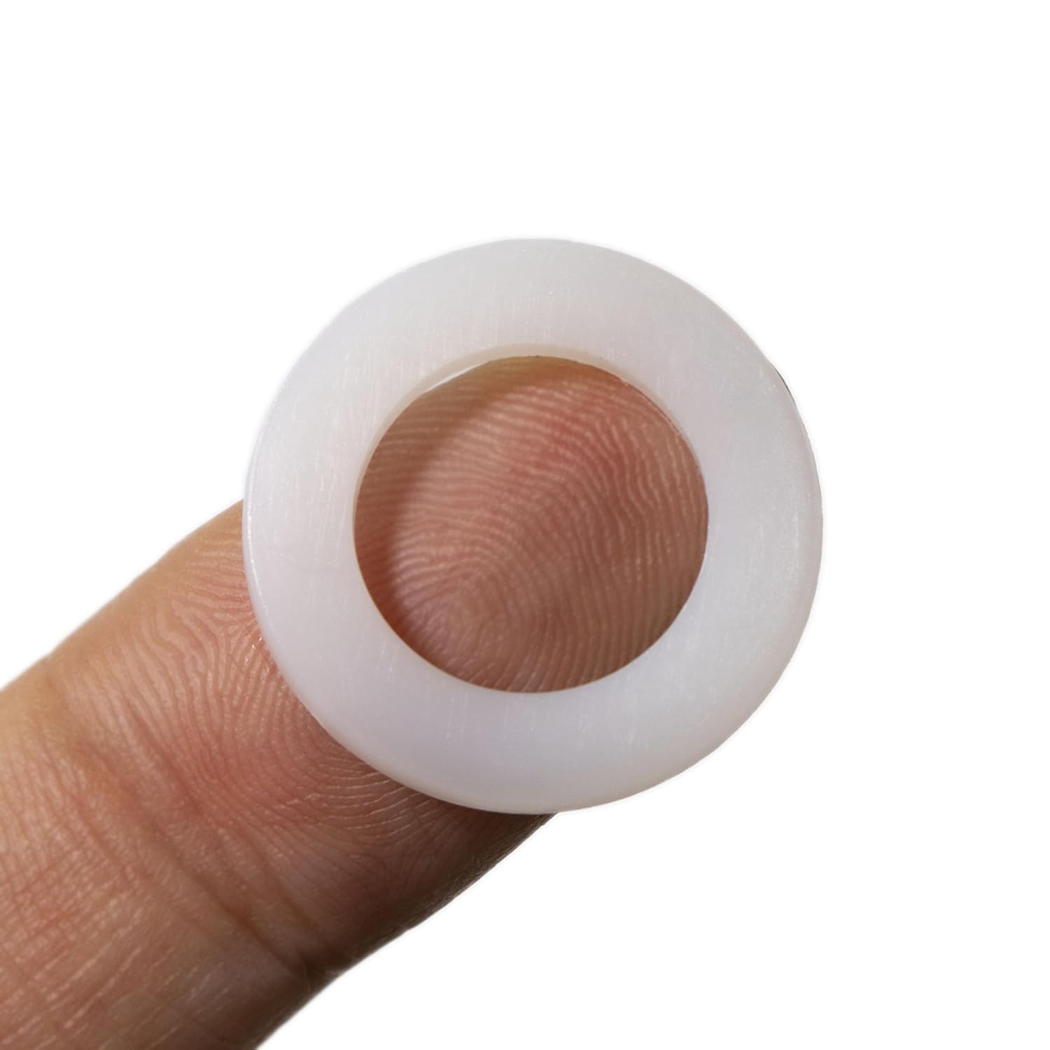 Nylon Flat Washers Assortment Kit for Mechanical and Electrical Use, 9 Sizes White Plastic Washers for M2 M2.5 M3 M4 M5 M6 M8 M10 M12 Screw and Bolt, 720 Pcs Nylon PA66 Insulating Washers