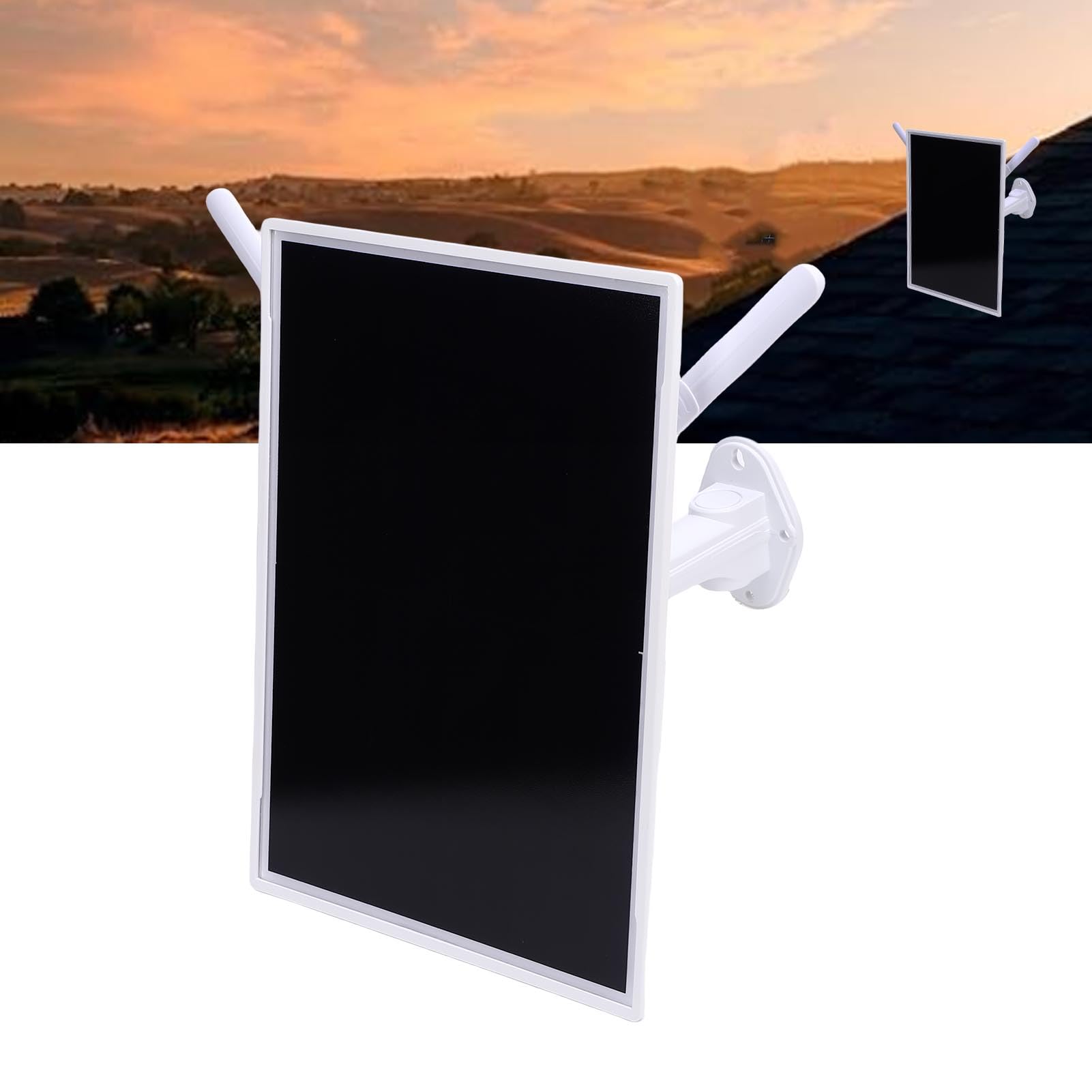 banapoy Modem Router 4G LTE Ad Energia Solare da 15 W, Router WiFi Esterno Hotspot Mobile con Slot per Scheda SIM, Batteria Integrata da 24000 MAh, per, Cabine per le Vacanze