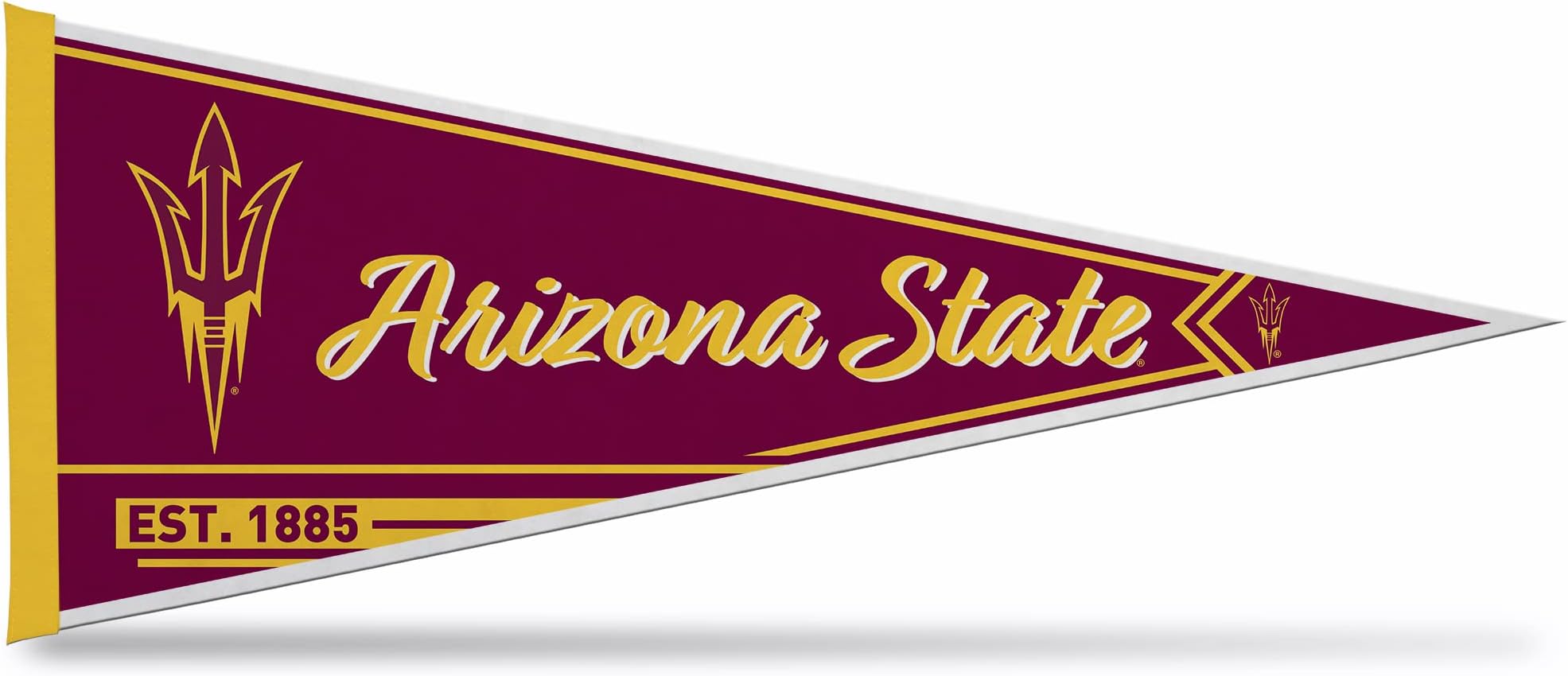 Rico Industries NCAA Arizona State Sun Devils Classic 12" x 30" Soft Felt Pennant - EZ to Hang - Home Décor (Game Room, Man Cave, Bed Room)