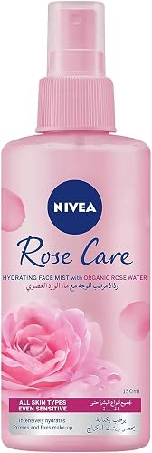 NIVEA Rose Care Hydrating Face Mist with Organic Rose Water, 150ml