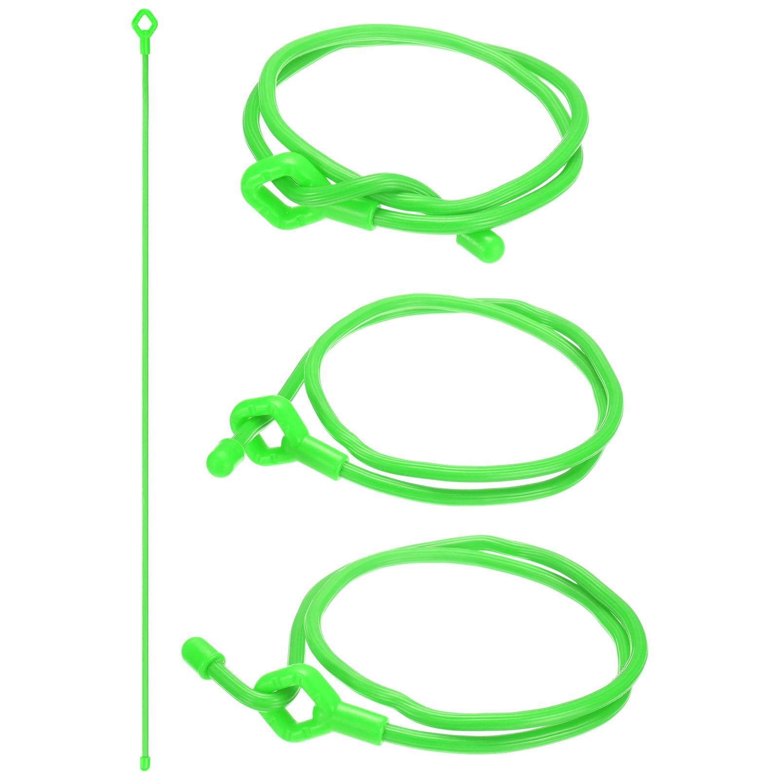 Attaches réglables pour plantes M METERXITY en silicone vert 61 cm x4