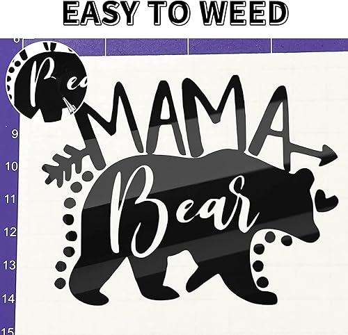 Miniatura 4 de Lya Vinyl - Rollo de vinilo negro brillante de 12" x 6 pies, vinilo permanente para Silhouette, ventana y calcomanía para el hogar