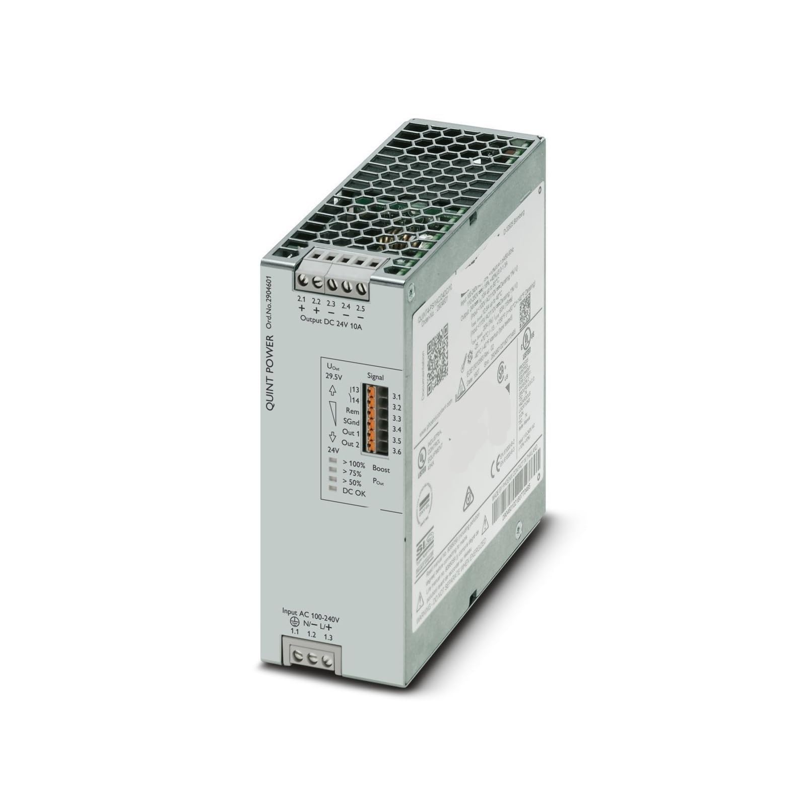 RBYRLDSTY Power Supply Power Supply QUINT4-PS/1AC/24DC/10-2904601 for Industrial Automation