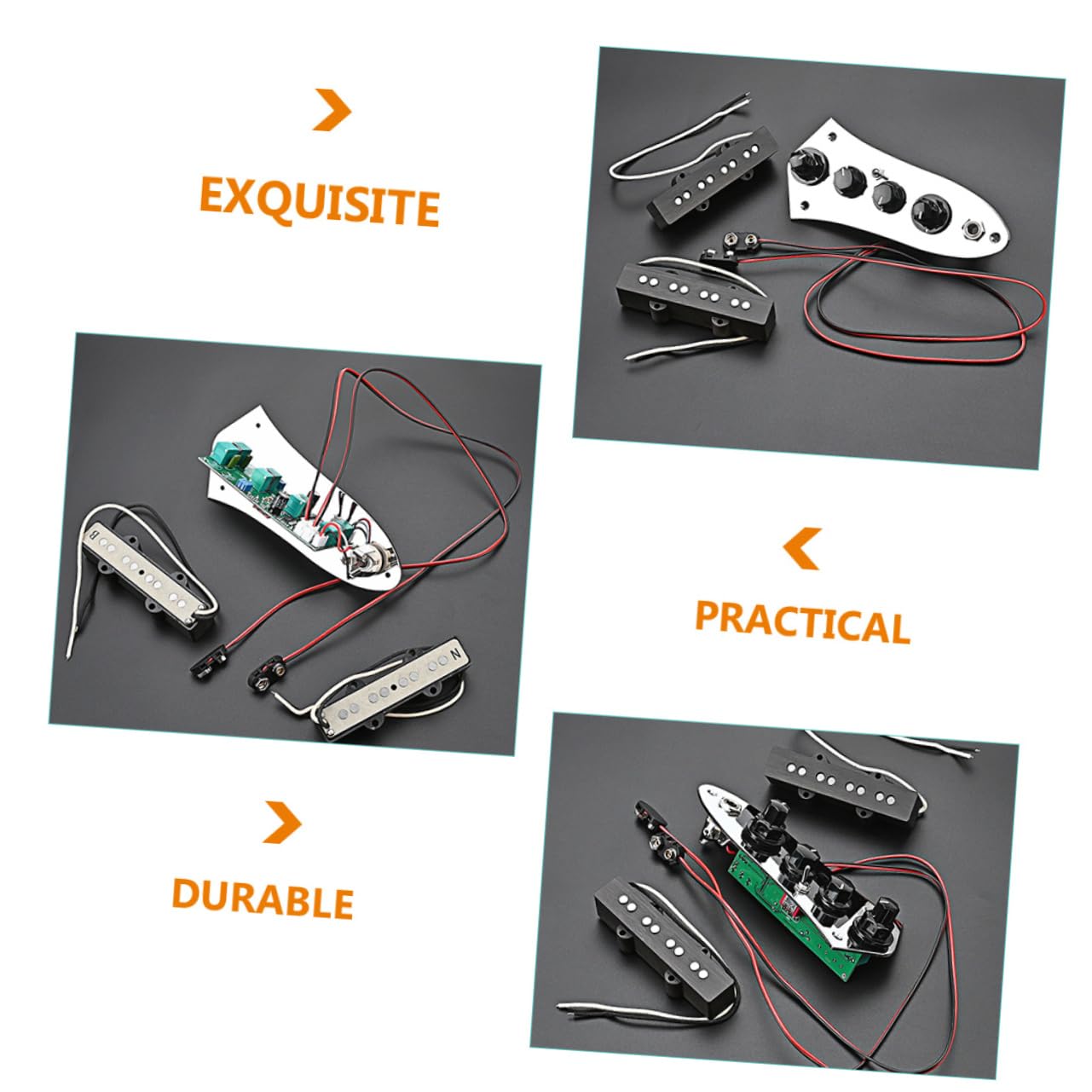 HANABASS 1 Set String Bass Pickup Set Jb Humbucker for Musical Instruments Tone Tool Durable Construction Bass Enthusiasts