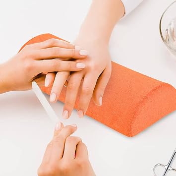Hand Cushion, Nail Art Soft Sponge Pillow - Nail Rest Cushion,Detachable Washable Arm Rest Holder,Manicure Nail Fashion Cushion Manicure Pillow For Nail Art Equipment ToolsOrange