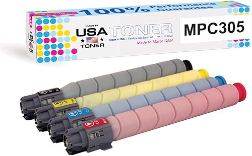 MADE IN USA TONER Repuesto compatible para Ricoh Aficio Savin Lanier MP C305SP, MP C305SPF, 841621, 842119, 842122, 841591, 842121, 841592, 842120,