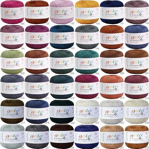 Image of golo Crochet Thread Size 30 Yarn for Hand Kniting,Tatting,Crocheting 713