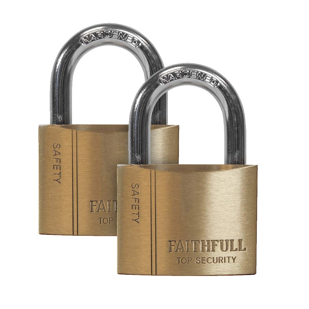 Faithfull Faiplb40ka 40Mm Brass Padlock Keyed Alike