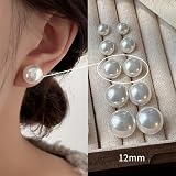 Natural Freshwater Cultured Pearl Stud Earrings, AAAA+Handpicked, Sterling Silver 18K Gold Plated Hypoallergenic Earring Studs Jewelry For Women