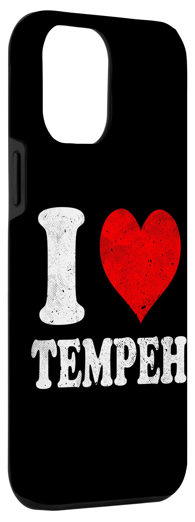 iPhone 12 Pro Max I Love Tempeh Vegan Vegetarian Vintage Case - Image 3
