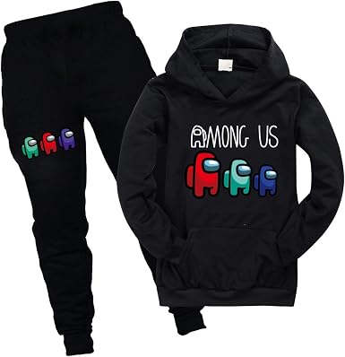 Amazon.com: Among Us - Conjunto de chándal para jóvenes con capucha y  pantalones de chándal para niños y niñas : Ropa, Zapatos y Joyería