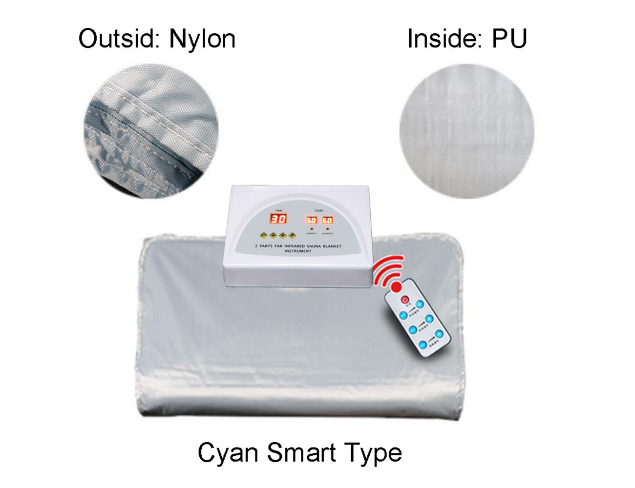 Body Shaper odchudzanie daleka podczerwień ogrzewanie wyszczuplające pokrywa 8 rodzajów opcji Elitzia ETPQ016 (cyjan typu chip)