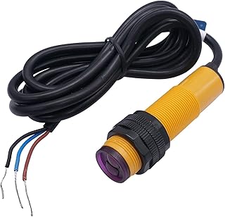 EAMOM 30cm Adjustable M18 Diffuse photoelectric Switch Sensor Optical Three Lines NPN NO Proximity Switch 6-36VDC (Size : NPN NO)