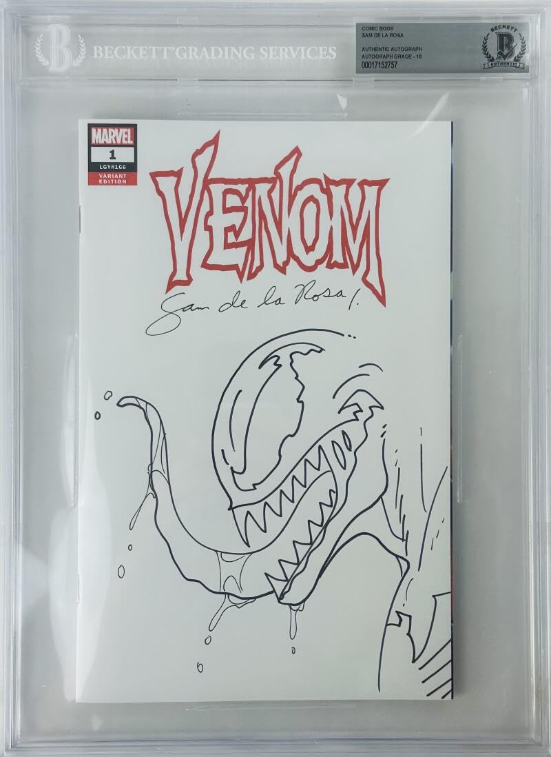 Amazon.com: SAM DE LA ROSA SIGNED VENOM 1 BLANK SKETCH VARIANT