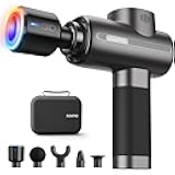 Massage Gun Deep Tissue with Heat and Cold Head, Handheld Muscle Massager Therapy with Carry Case, Percussion Body Masajeador for Men Women Athletes Back Upgrade, Active Thermacool