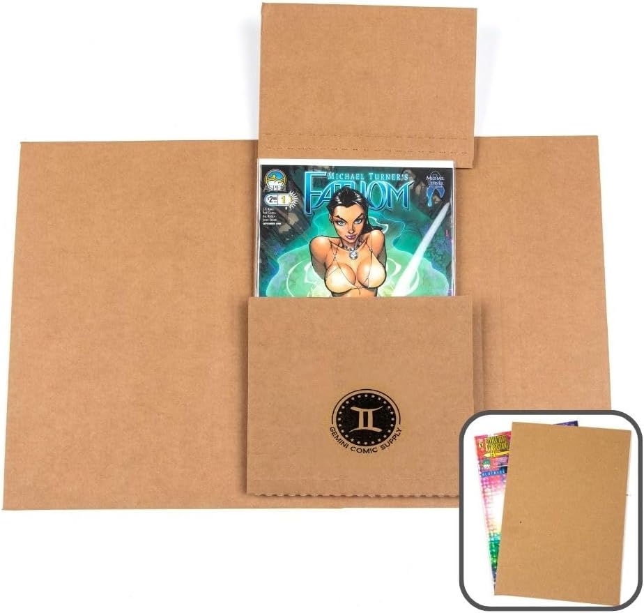 Gemini Comic Book Mailers with Filler Pads Pack of 100