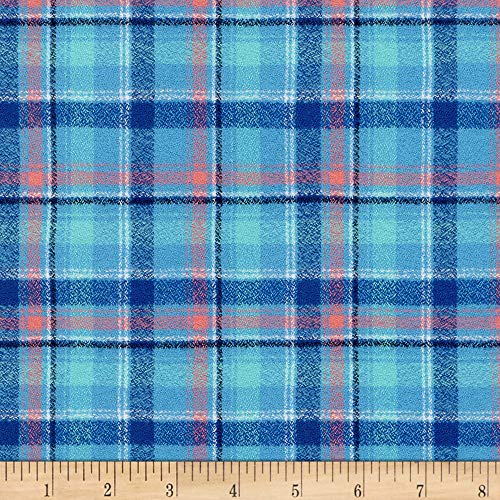 Kaufman Mammoth Junior Flannel Surf, Fabric by the Yard