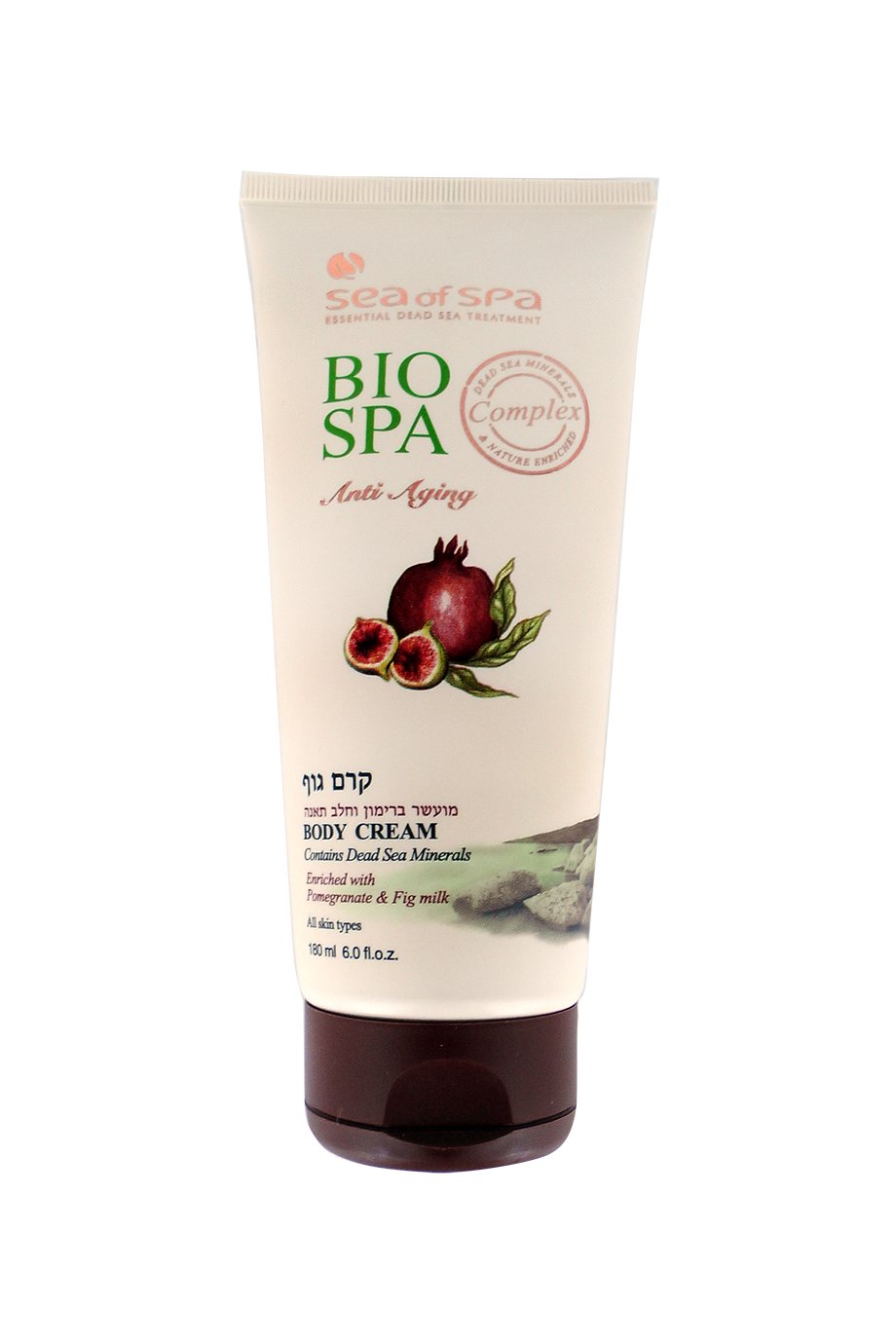 Dead Sea Bio Spa by Dead Sea Anti-Ageing Pomegranate Scent & Fig Milk Body Cream 180 ml 6 Fl Oz