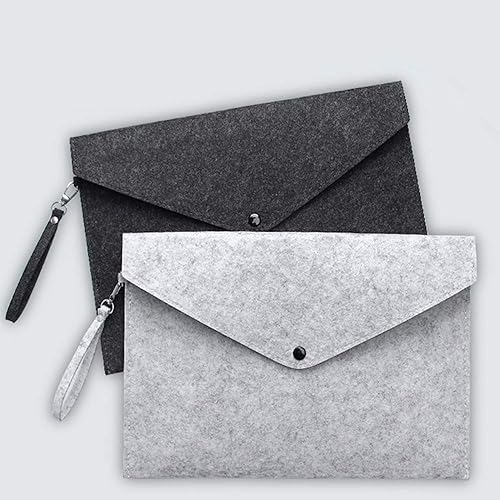Carpeta de archivos, bolsa de almacenamiento de fieltro, bolsa para cheques, cartera de cosméticos, sobre para archivos, bolsa de almacenamiento