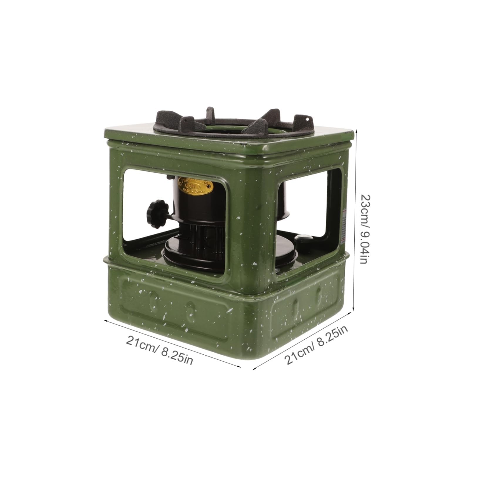 Poêle Pétrole 10 Mèches Extérieur, Autonomie 8H Réchaud Camping Ventproof pour BBQ Chasse Urgence, Chauffage Diesel Portable Intérieur/Extérieur 3-5 Personnes