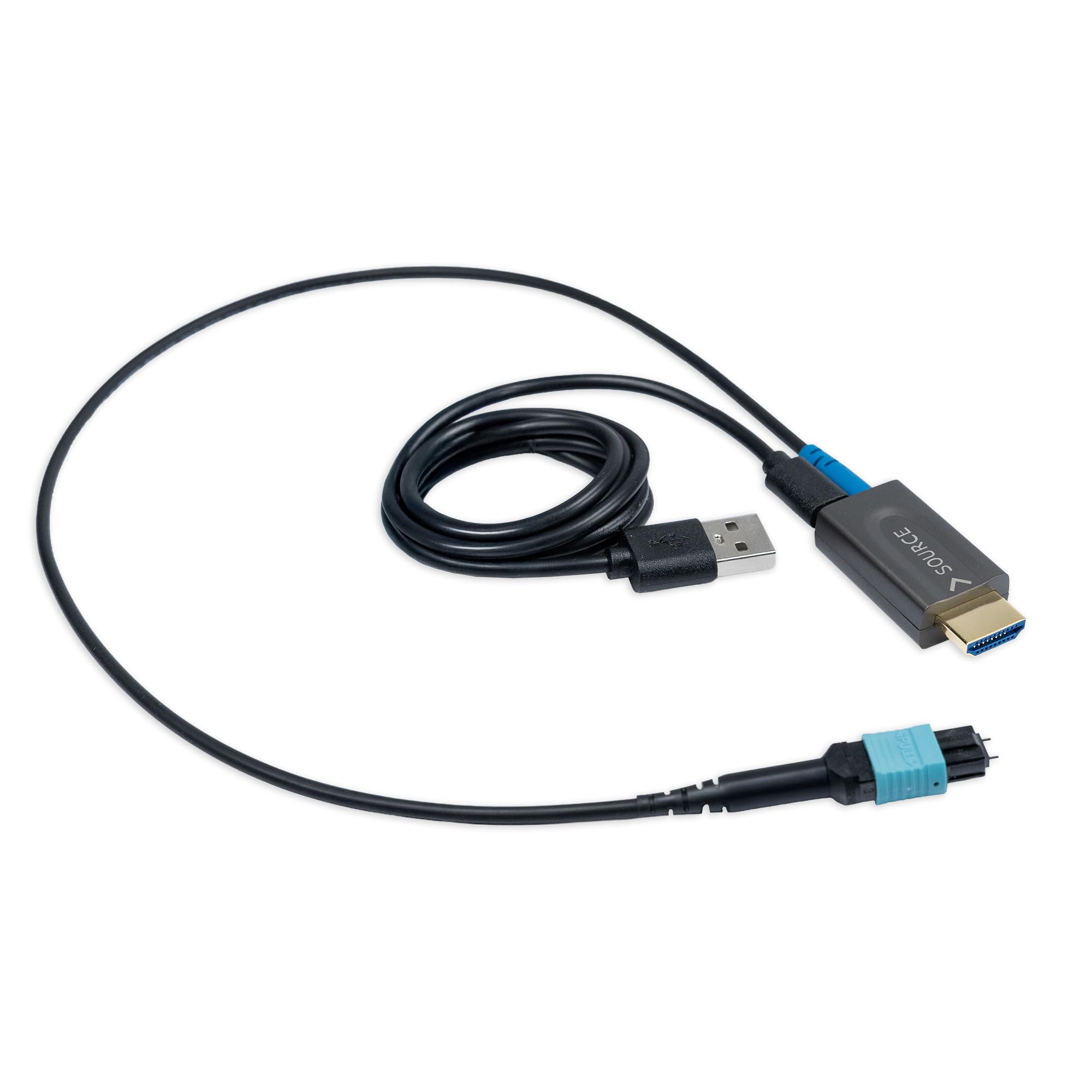FeinTech ProFibre - Cavo HDMI in fibra ottica 8K 60Hz / 4K 120Hz Armored MPO Pure Fibre Cavo staccabile 48 Gbps eARC CEC (3000, centimetri)