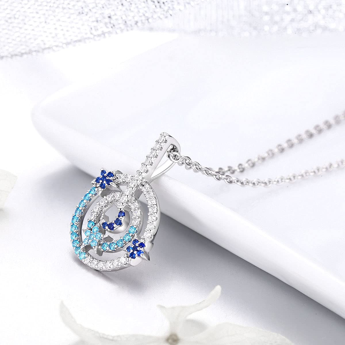 Collar apilable Deslumbrante más vendidos para Mujer, joyería, Collar de Luna con Mantequilla