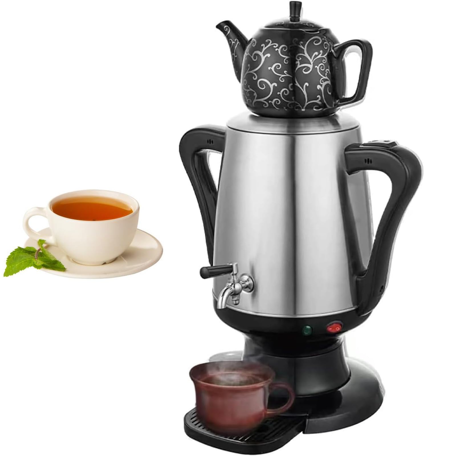 Cafetière en acier inoxydable 4L et théière céramique de 1L