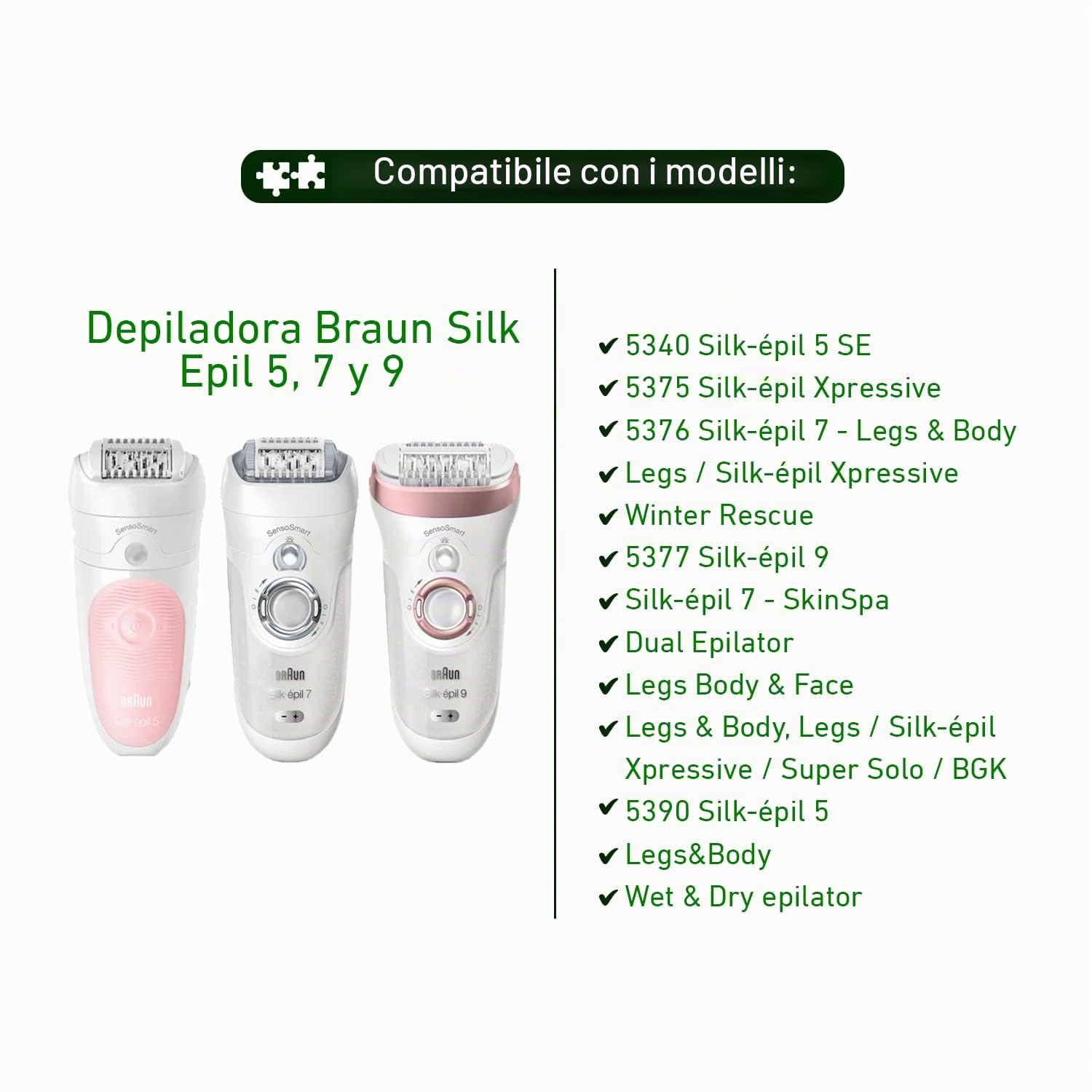 Elettrotodo - Testina epilazione per Silk Epil 5 e 7