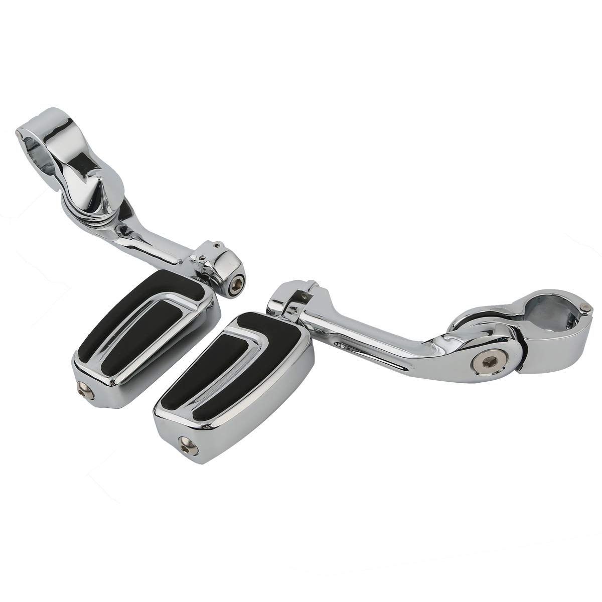 TCMT Kit di montaggio per pioli da 3,2 cm e 32 mm regolabile per autostrada corta, angolato, adatto per Harley Harley Touring Road King Street Glide Electra Glide Softail Sportster Dyna TCMT Kit di montaggio per pioli da 3,2 cm e 32 mm regolabile per autostrada corta, angolato, adatto per Harley Harley Touring Road King Street Glide Electra Glide Softail Sportster Dyna