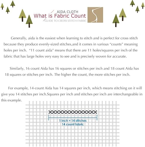 Miniatura 5 de Tela de punto de cruz, 14 unidades, tela bordada, gris lino, 59 pulgadas de ancho x 39 pulgadas de largo