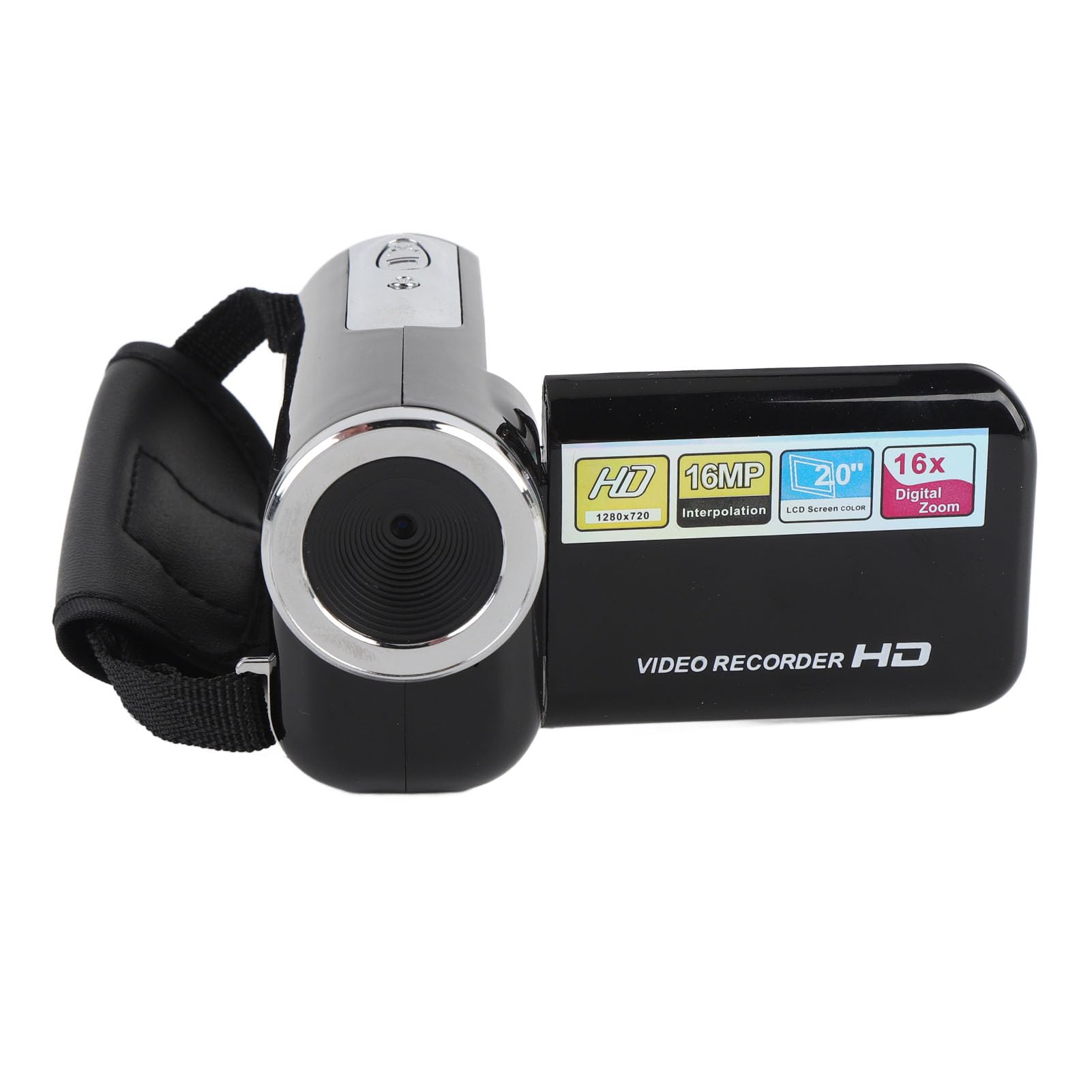 Video Camera, Digital Camera Recorder, 16X Digital Zoom 2 Inch Screen, Supports Continuous Recording While Charging, HD Output, Electronic Anti Shaking (Black)-picture-26