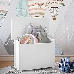 Baú Organizador Caixa de Brinquedos Multimóveis Branco