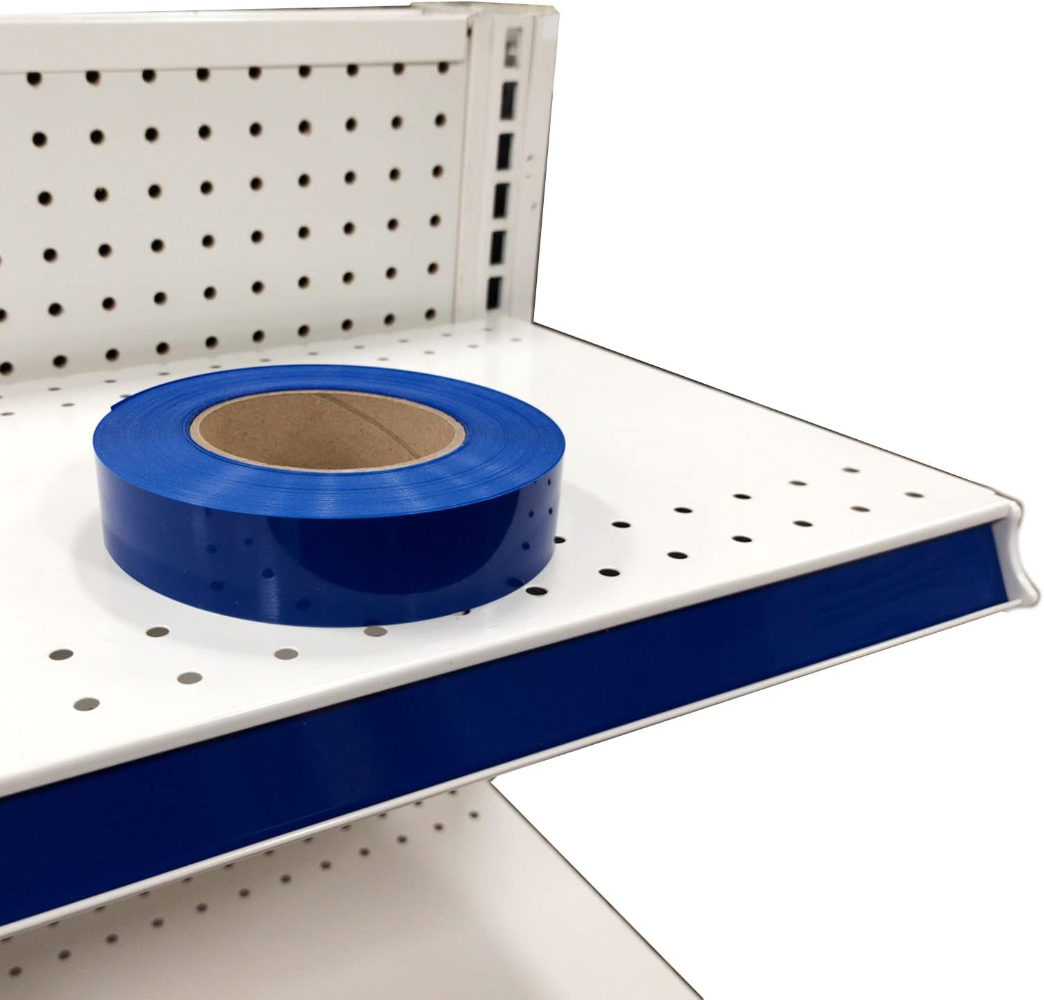 STORE FIXTURES DIRECT Decorative Gondola Shelving Vinyl Insert for Ticket Channel 130 FT. x 1.25 in. - 10 Pack - Blue