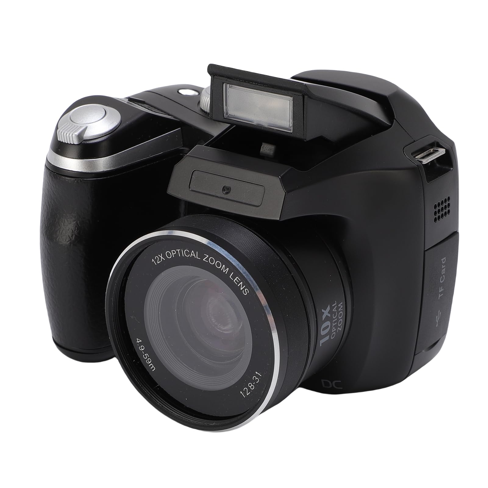 Professional 4K DSLR Camera with 60MP Resolution, 12x Optical Zoom, Built in Flash, Easy Scene Modes for Stunning Photos and Videos (Black)-picture-18