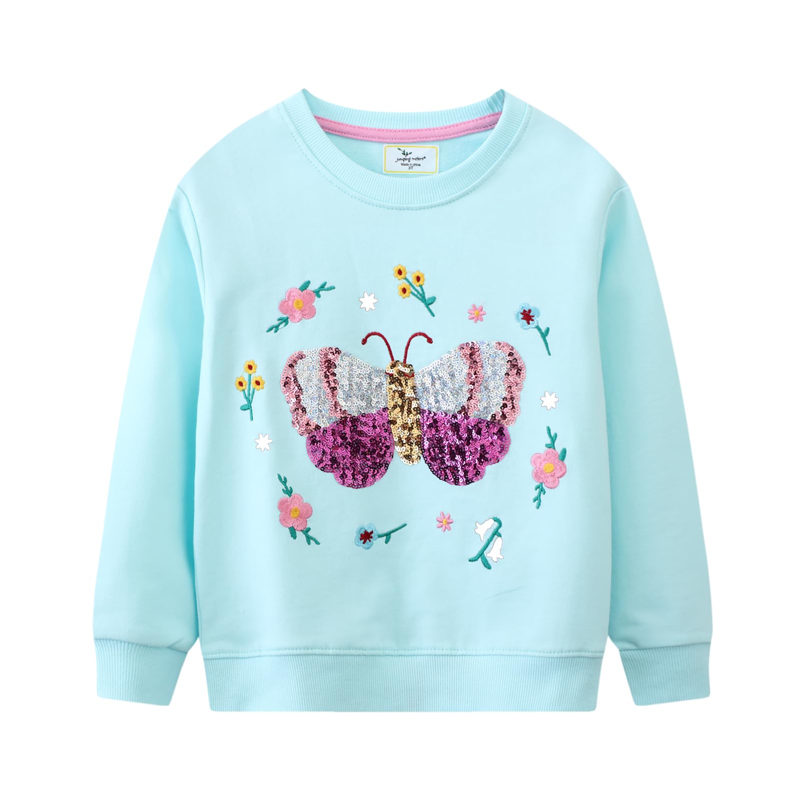CM-Kid Pullover Mädchen Sweatshirt Kinder Pulli Langarm Shirt Baumwolle Warm Kleidung 1-7 Jahre Gr.92-122