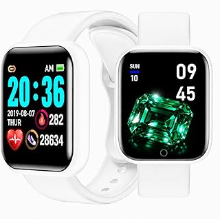 Novo Smartwatch Plus Relógio Inteligente - Carregamento Rápido, Tela Sensível ao Toque, Resistente a Água - Entre Outras Funções Inteligentes - Branco