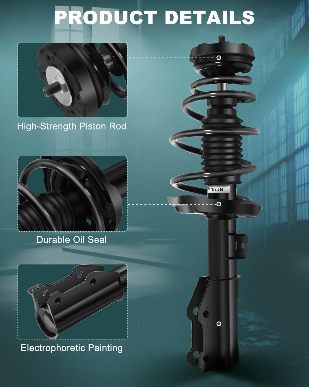 AUTOMUTO Front and Rear Pair Complete Struts Spring Assembly Shock Absorber Compatible with 2010-2015 for Buick LaCrosse Struts 172528 172529 349136 5647 5662