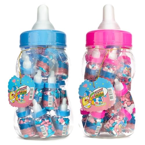 Biberones Candy Azul/Rosa – Pack de 20 Biberones con Caramelos | CFV Foods