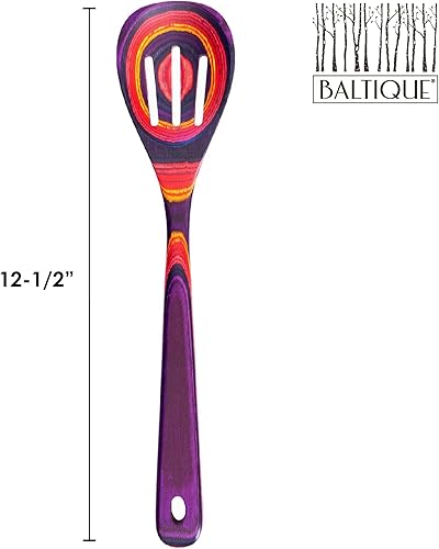 Miniatura 6 de Totally Bamboo Baltique Waikiki Collection - Cuchara de cocina ranurada de madera de 12-12", segura para antiadherente