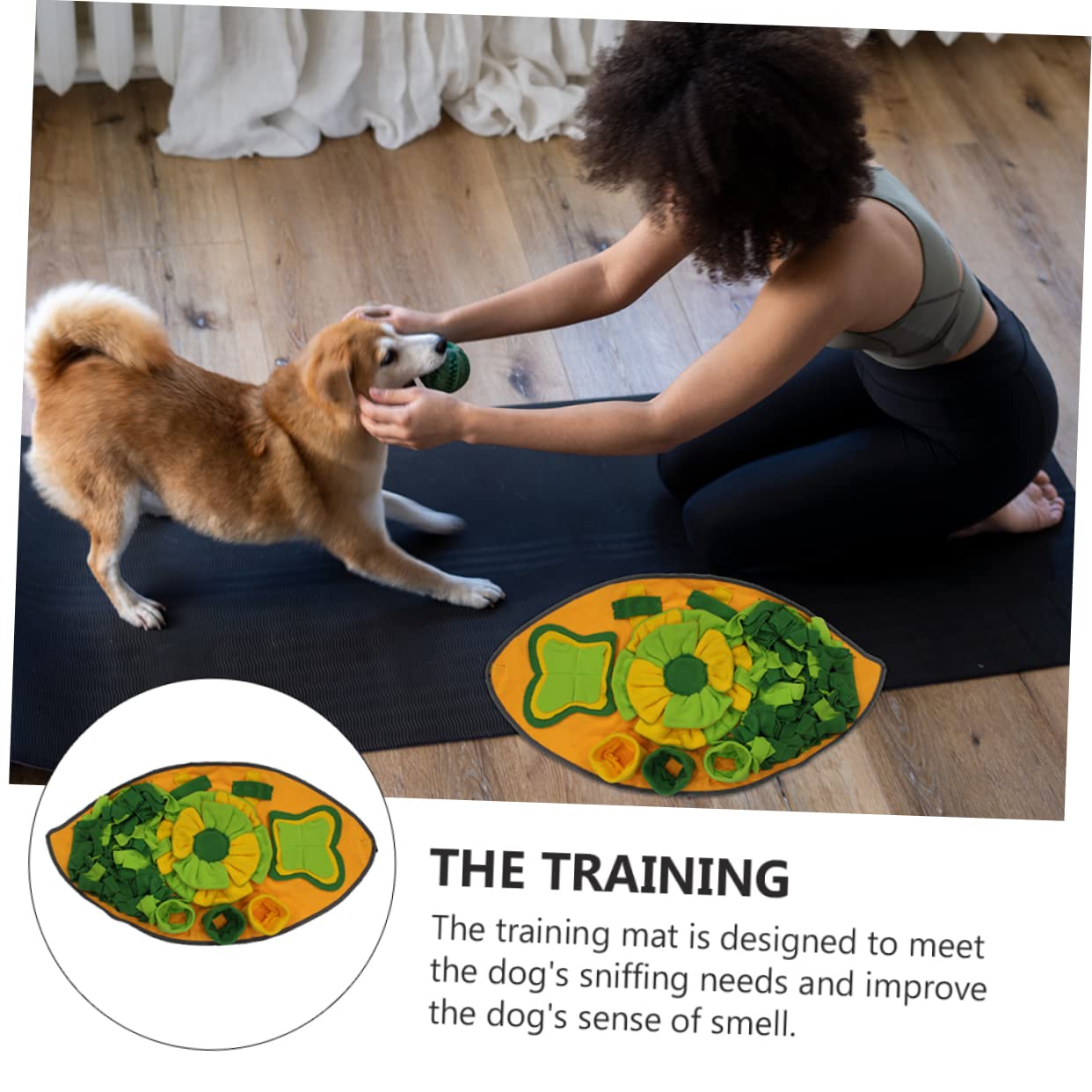 minkissy Tappeto Olfattivo per Cani in Pile Polare per Addestramento e Alimentazione Graduale, Tappetino Interattivo per Riduzione dello Stress e Stimolazione Mentale