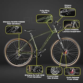 Buy CRADIAC - Alpha PRO | 21 Shimano Gear MTB Cycle| Zoom Lockout  Suspension | 6061 Alloy Frame | Dual Disc Brakes | 27.5\