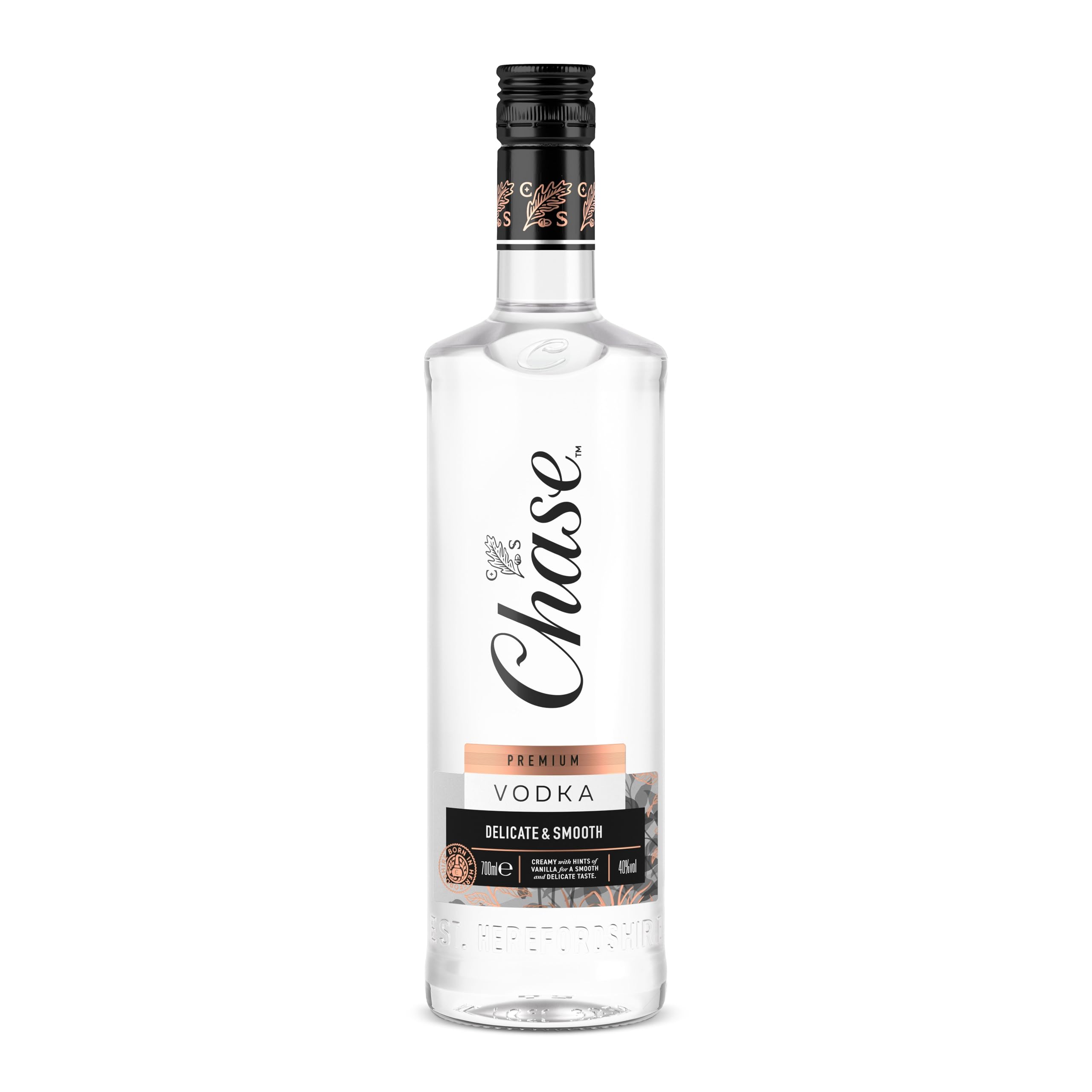 Chase Premium Vodka | 40% vol | 70cl | Inspired by the Wild | Buttery & Creamy Notes | Enjoy as a Vodka & Lemonade or in Cocktails