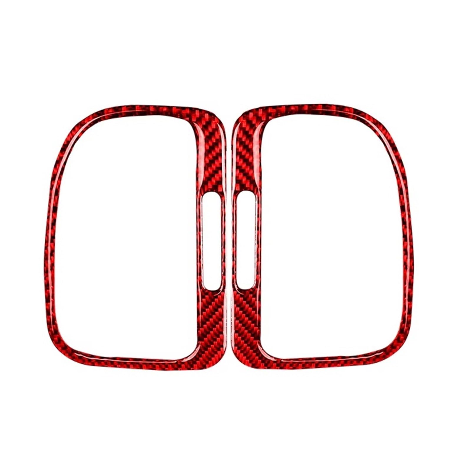 Compatible with Vw for Golf 6 for GTI R MK6 2008 2009 2010 2011 2012 Car Instrument Panel Left Right Air Vents Decoration Cover Stickers Car Decoration(Red)