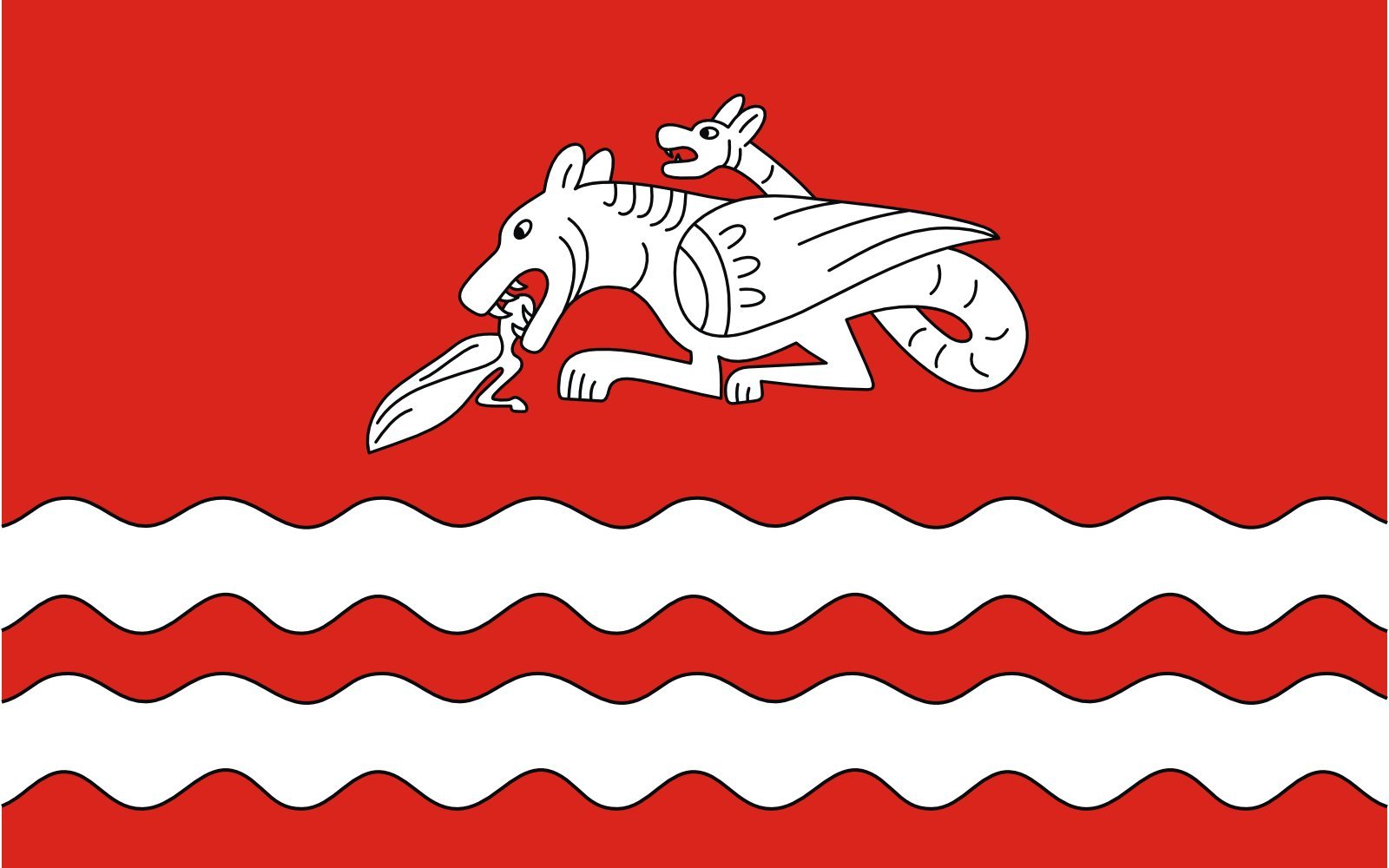 Drapeau Zapolice pavoisement extérieur pour fêtes et événements de gmina