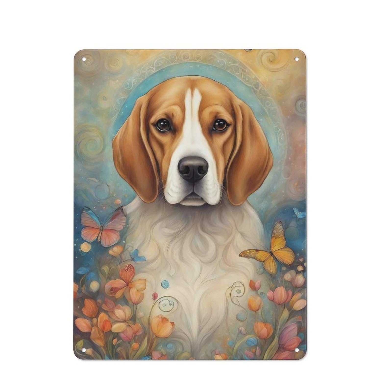 Junmoney Dog000103 Tin Sign With Design 40X30cm, Classic Studio Wall Plaque For Workspace, Cafe, Shop Or Desk Area