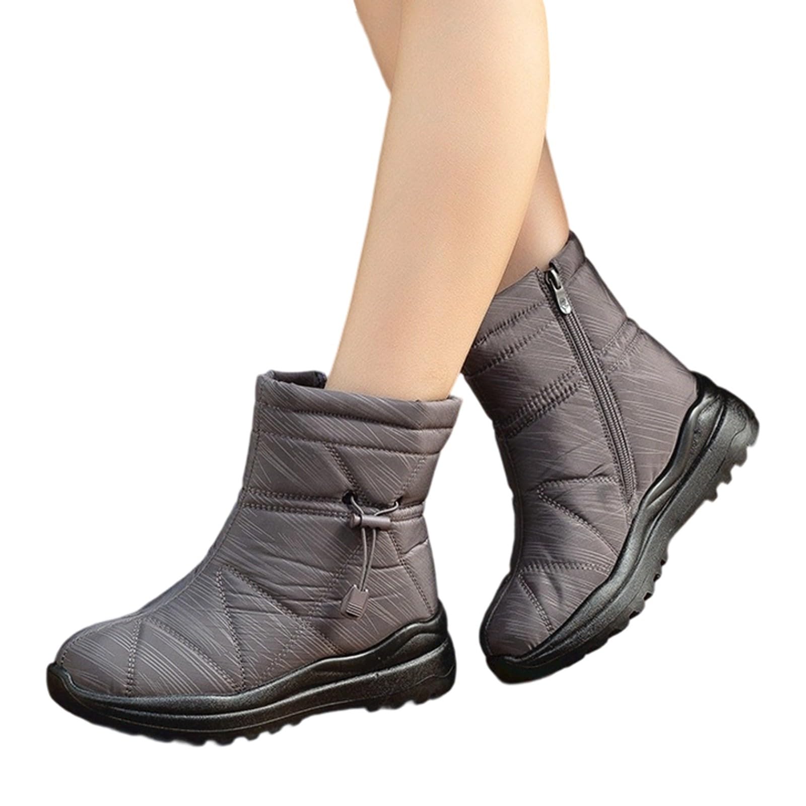 Stivali da Neve 2026 Invernali Donna, Antiscivolo, Isolati, A Metà Polpaccio, con Tacco Piatto, Casual, Comodi, Caldi, Stivaletti Per Il Freddo Donna Doposci Uomo